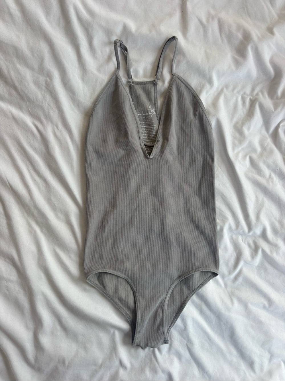 Free People grey bodysuit